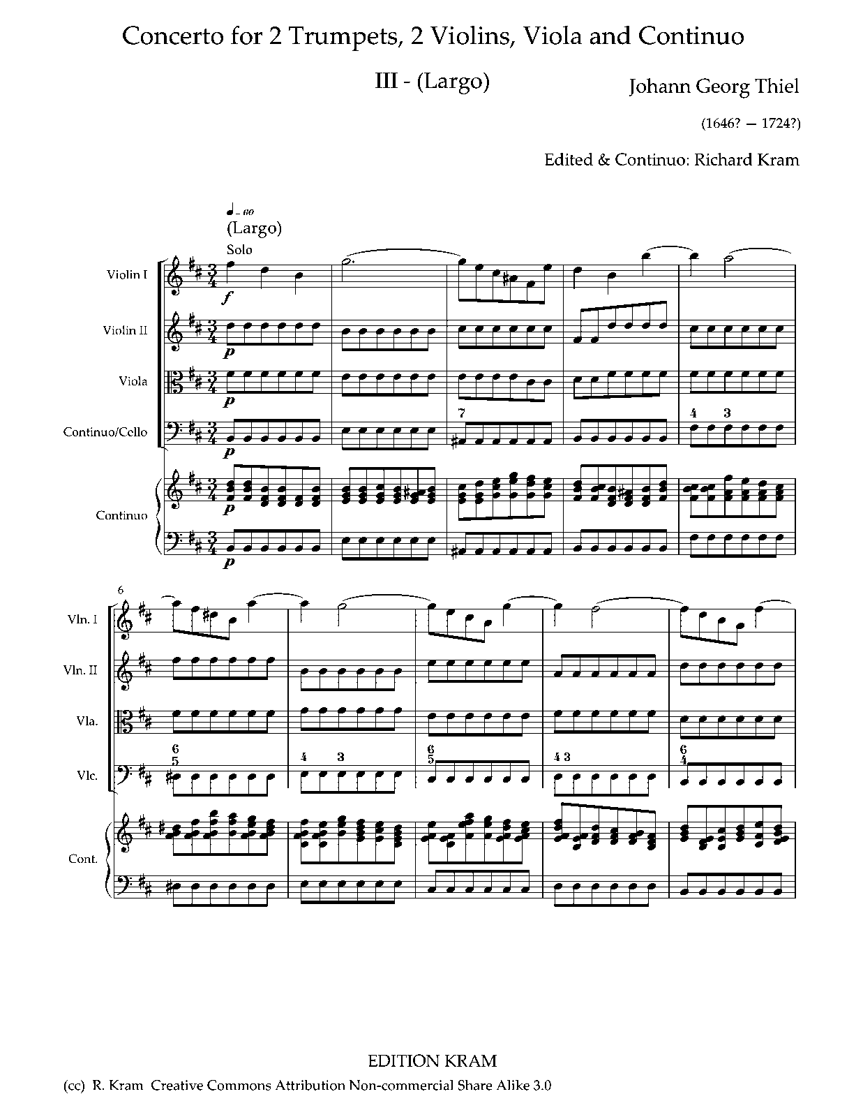 Concerto for 2 Trumpets in D major (Thiel, Johann IMSLP