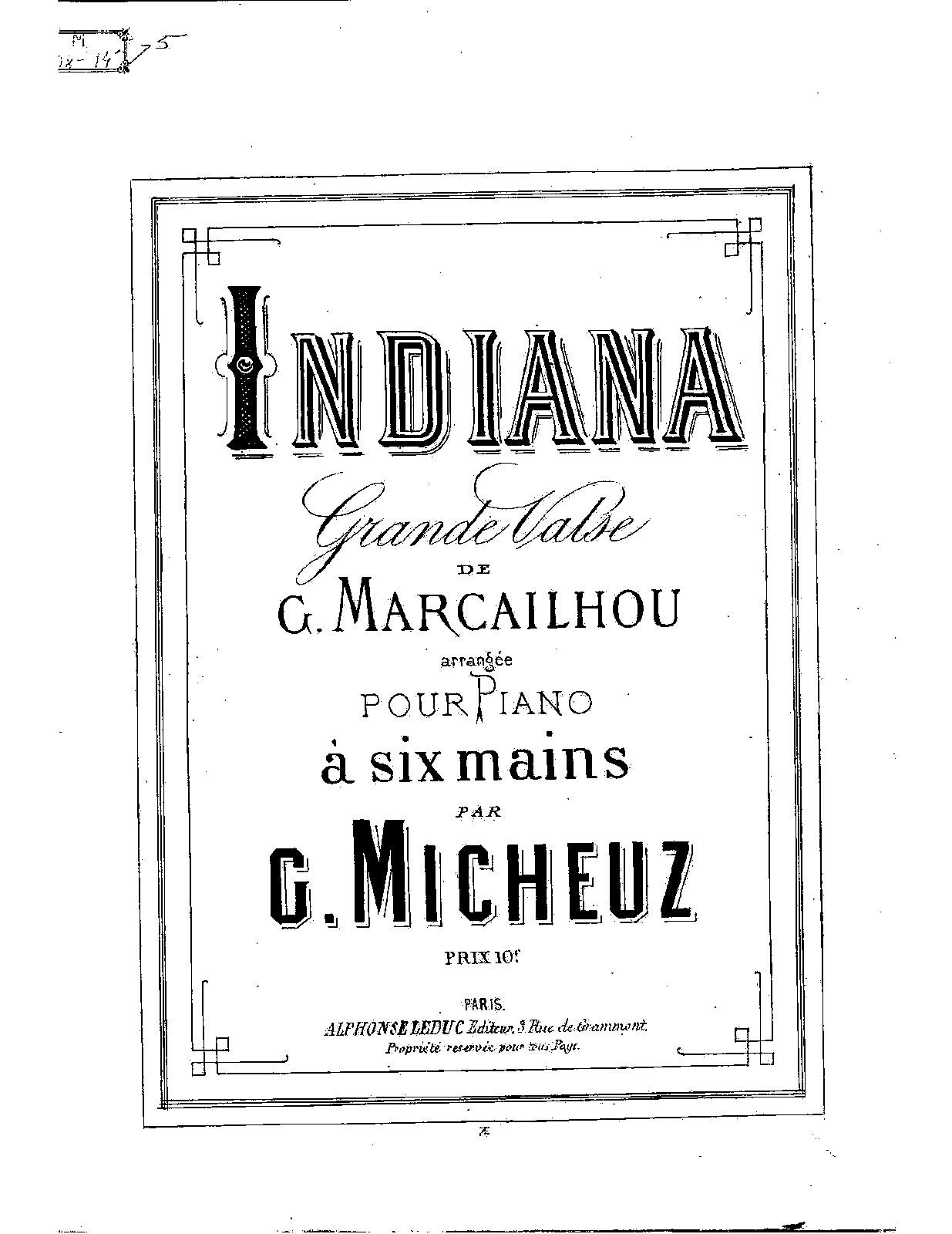 Indiana, Op.16 (Marcailhou, Gatien) IMSLP Indiana, Op.16 (Marcailhou, Gatien) IMSLP