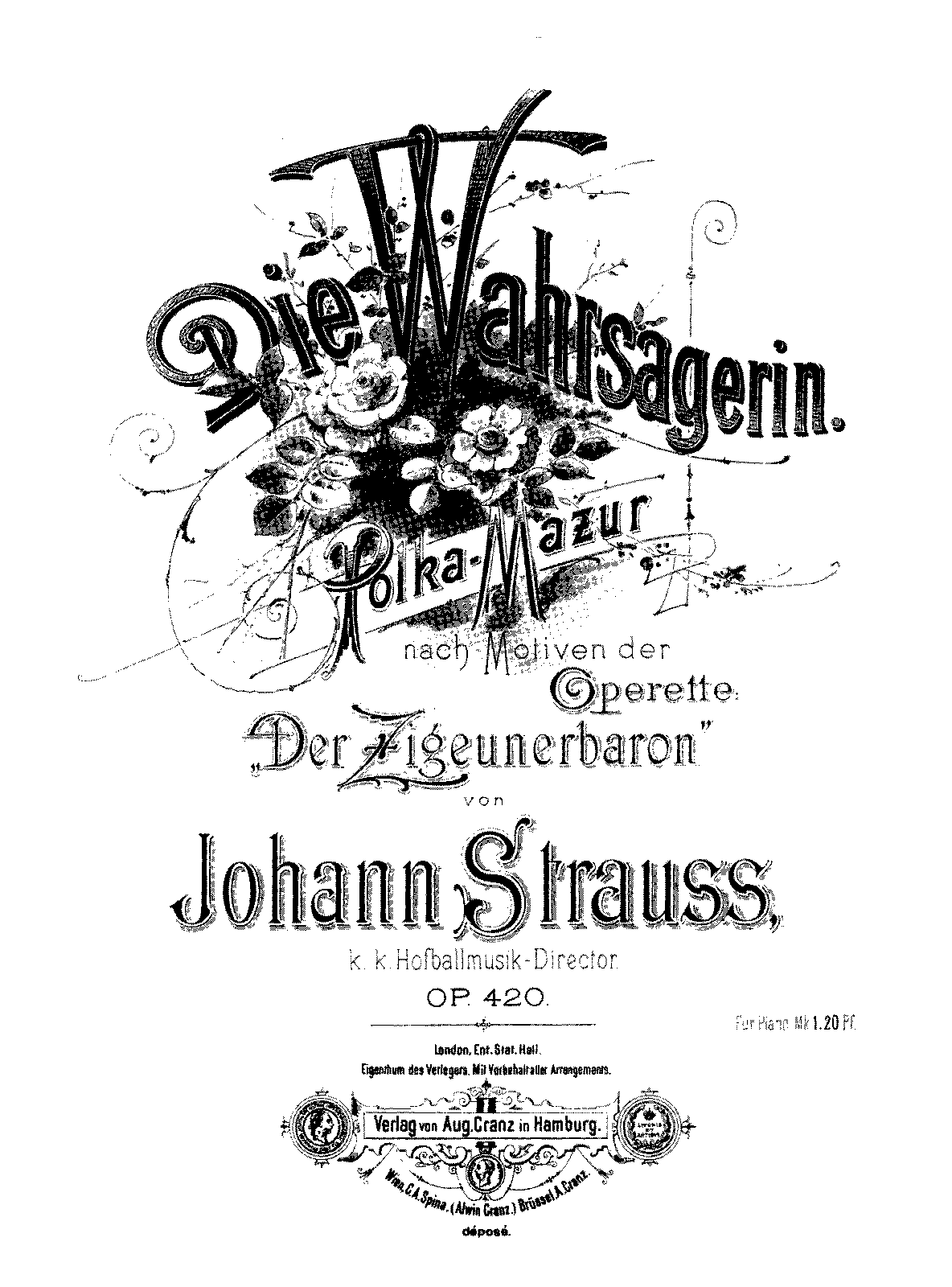 Die Wahrsagerin, Op.420