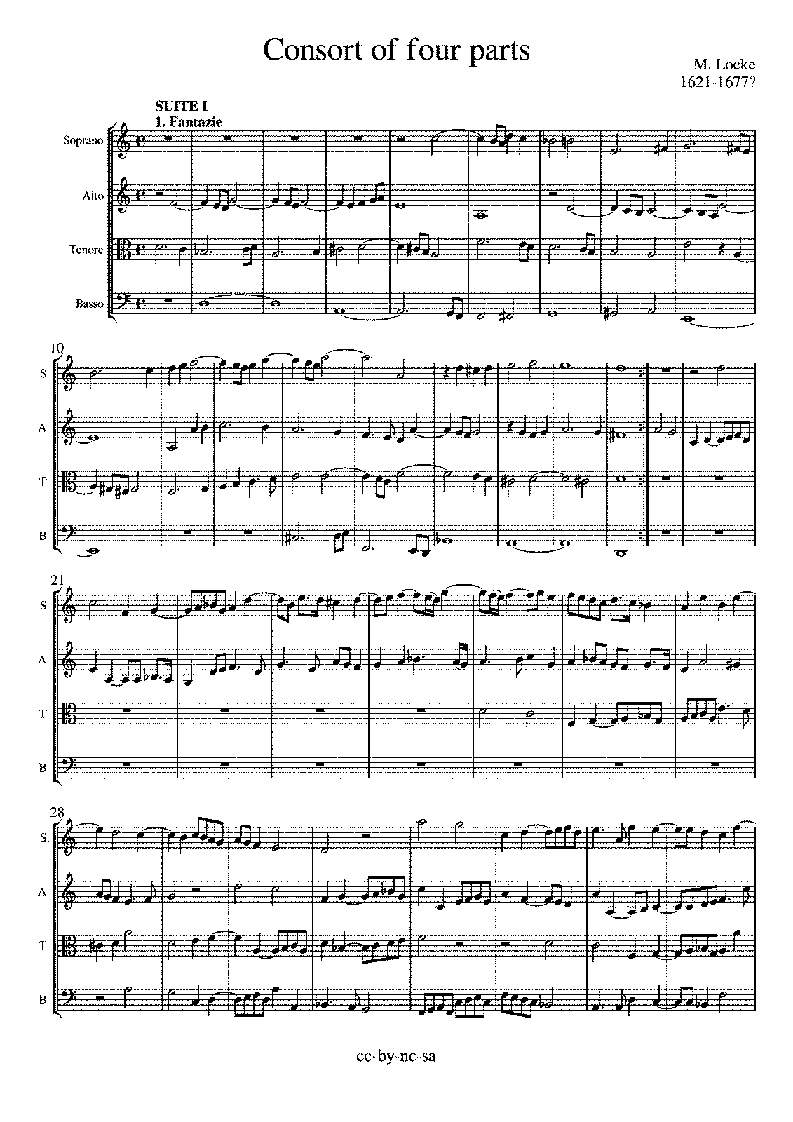 Consort of Four Parts (Locke, Matthew) - IMSLP