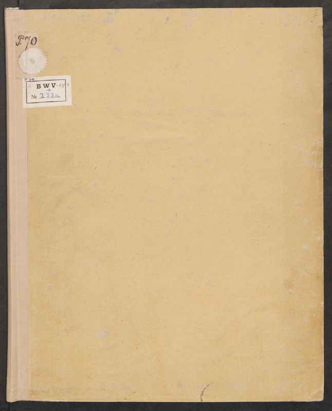 Du wahrer Gott und Davids Sohn, BWV 23 (Bach, Johann Sebastian) IMSLP