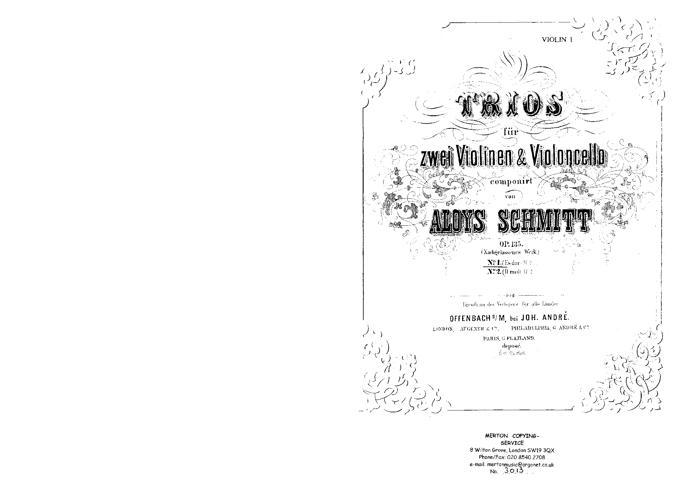 2 String Trios, Op.135