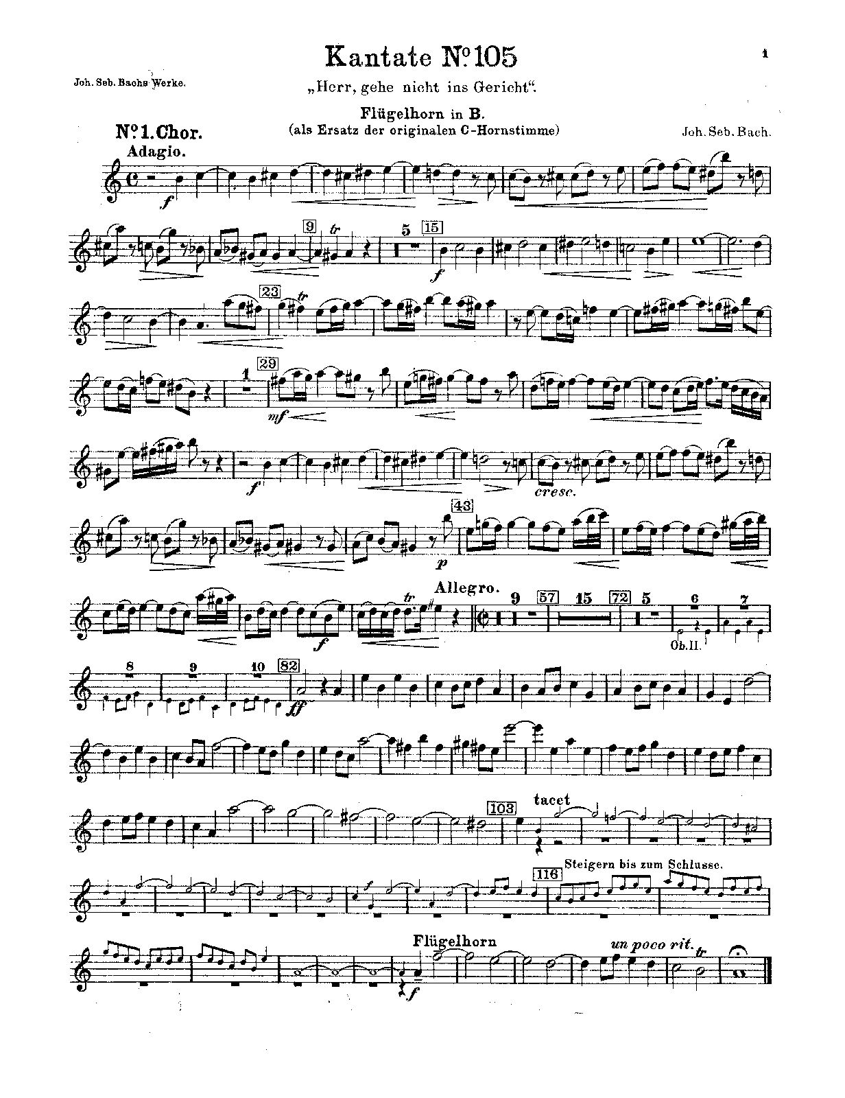 File:PMLP149634-Bach Herr, gehe nicht ins Gericht mit deinem Knecht, BWV 105 - Flugelhorn (Bb).pdf