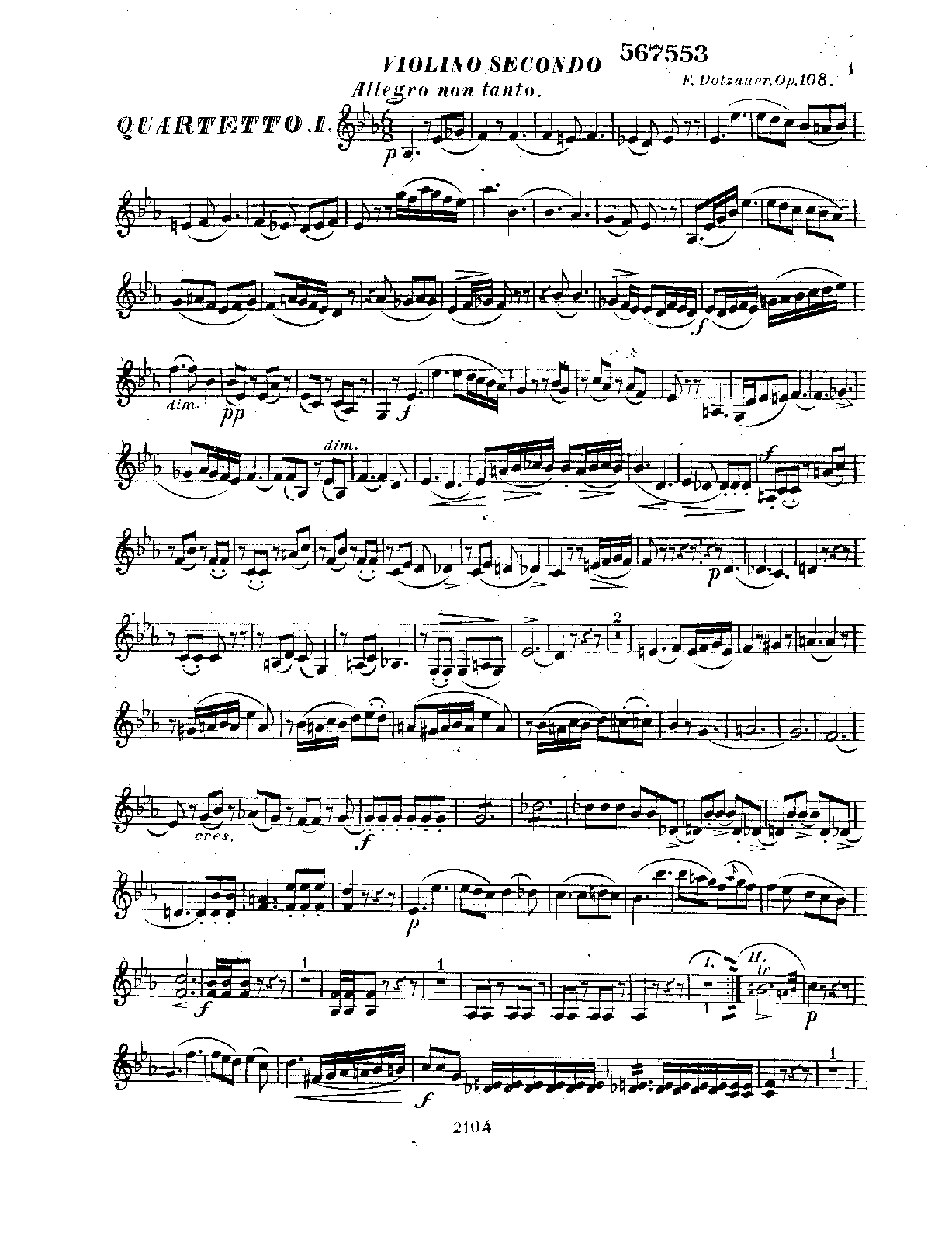 File:PMLP383641-Dotzauer - String Quartet Op108 No1 in Eb Major violin2.pdf