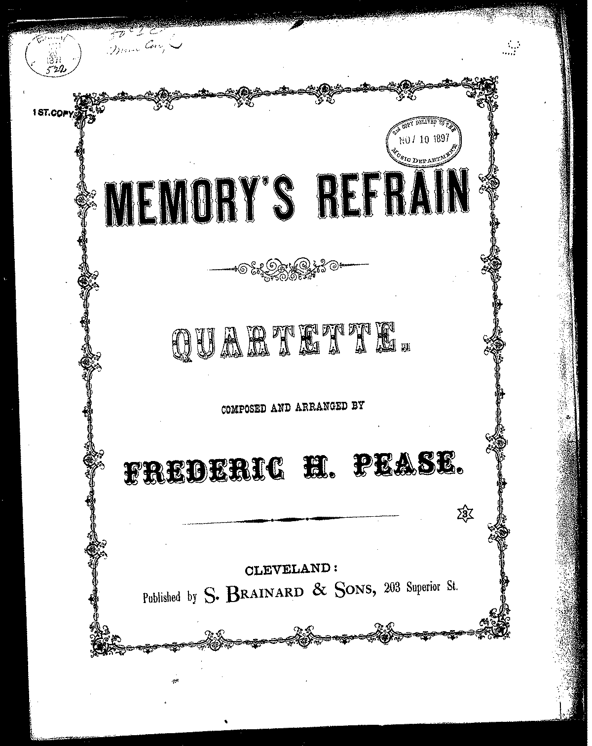 memorys refrain (pease, frederick henry) - 國際樂譜庫:曲譜pdf