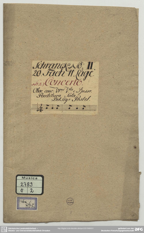 Oboe Concerto in A minor (Postel, Christian Gottlieb) IMSLP