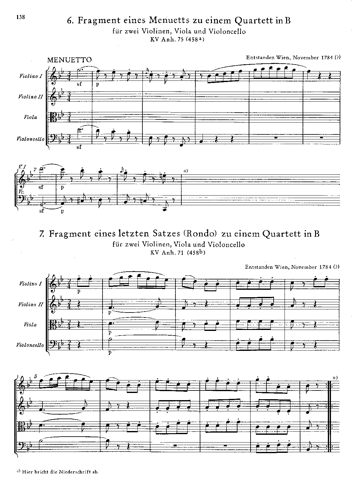 String Quartet in B-flat major