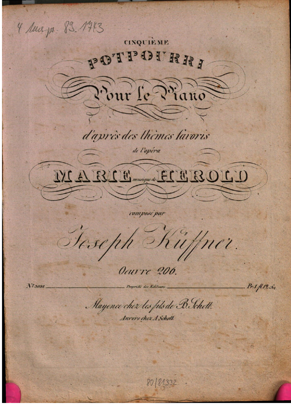 Potpourri for Piano No.5, Op.206 (Küffner, Joseph) IMSLP