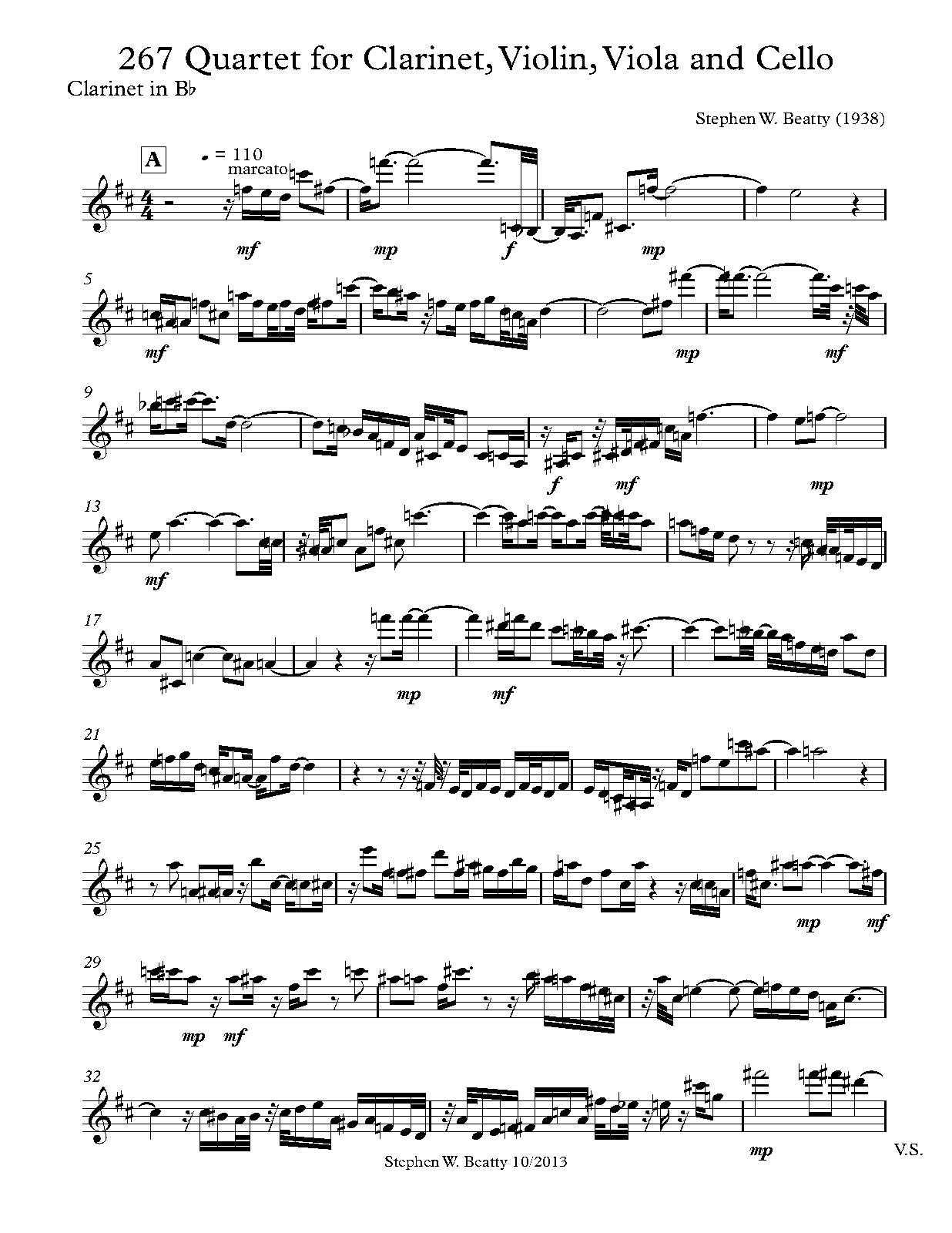 Quartet for Violin, Viola and Cello, Op.267 (Beatty, Stephen