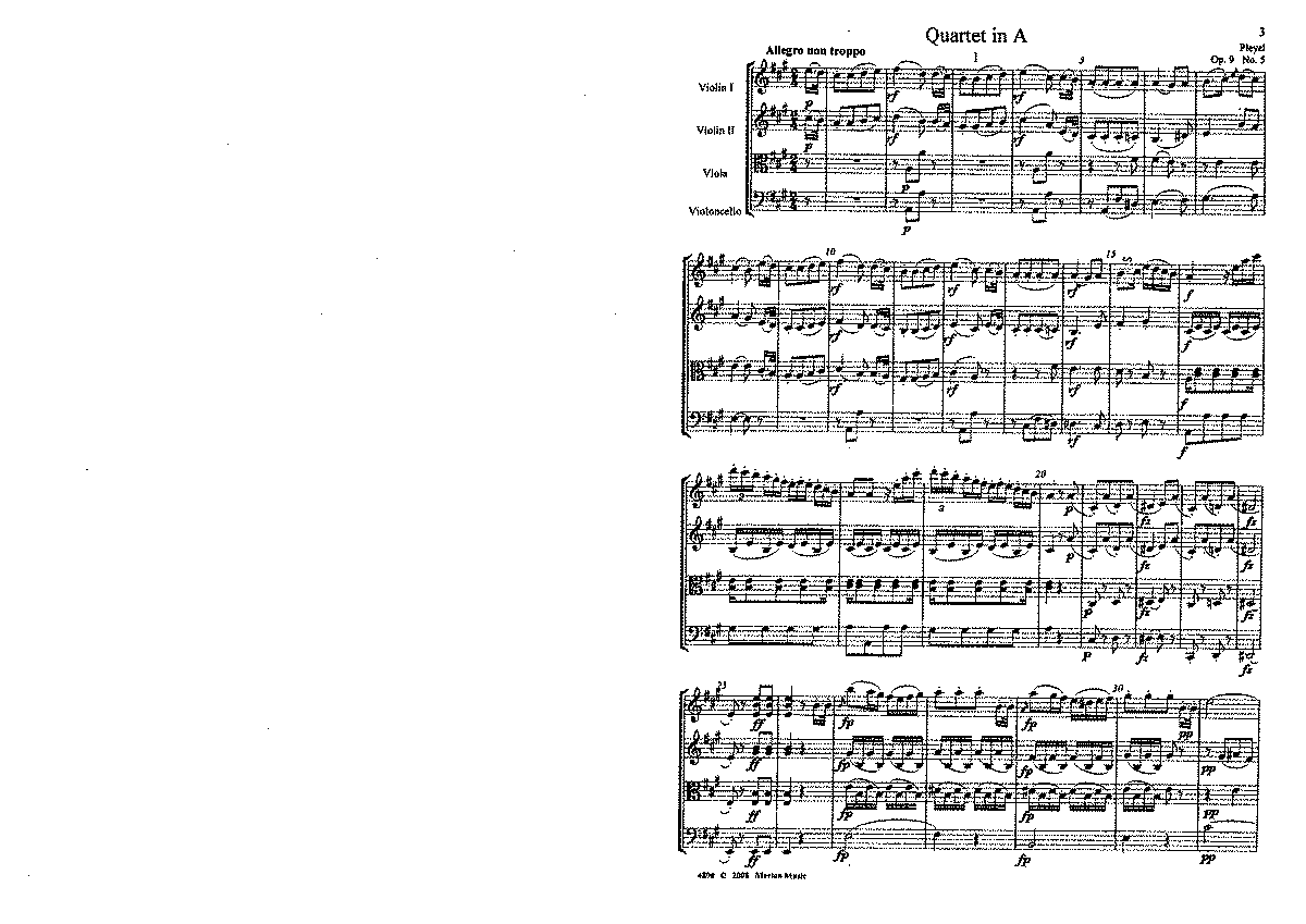 String Quartet In A Major, B.335 (Pleyel, Ignaz) - IMSLP