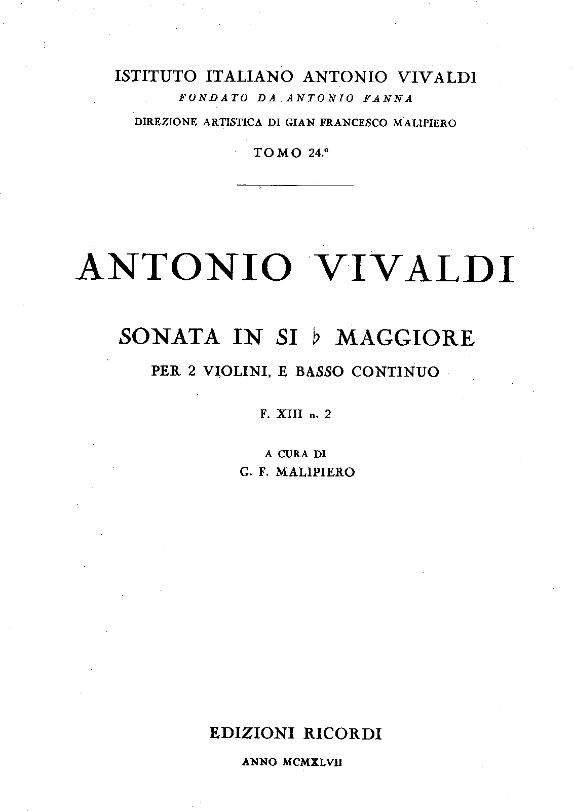 Trio Sonata in F major