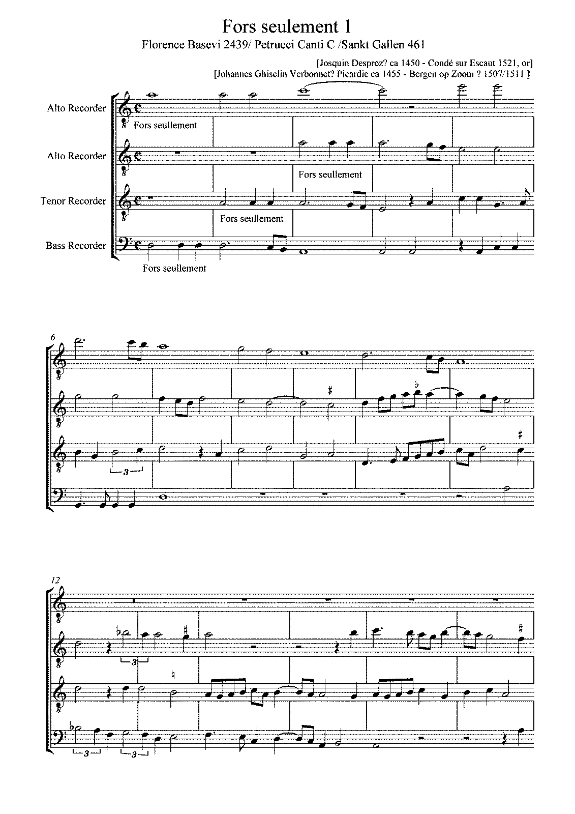 Fors seulement, NJE 28.16 (Josquin Desprez) - IMSLP