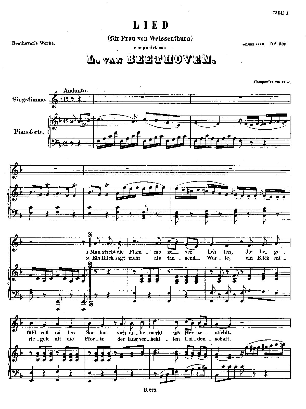 Man strebt, die Flamme zu verhehlen