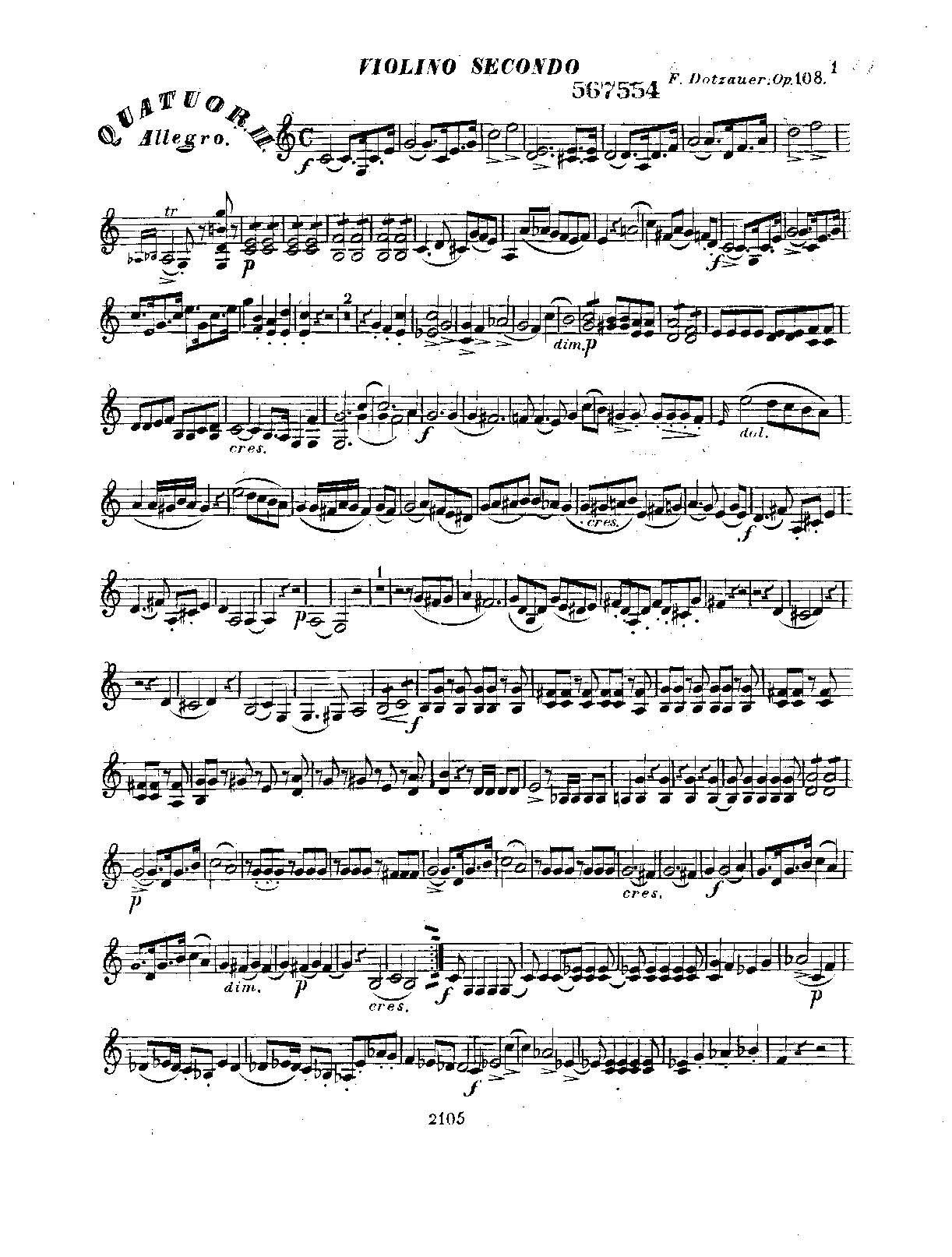 File:PMLP383641-Dotzauer - String Quartet Op108 No2 violin2.pdf