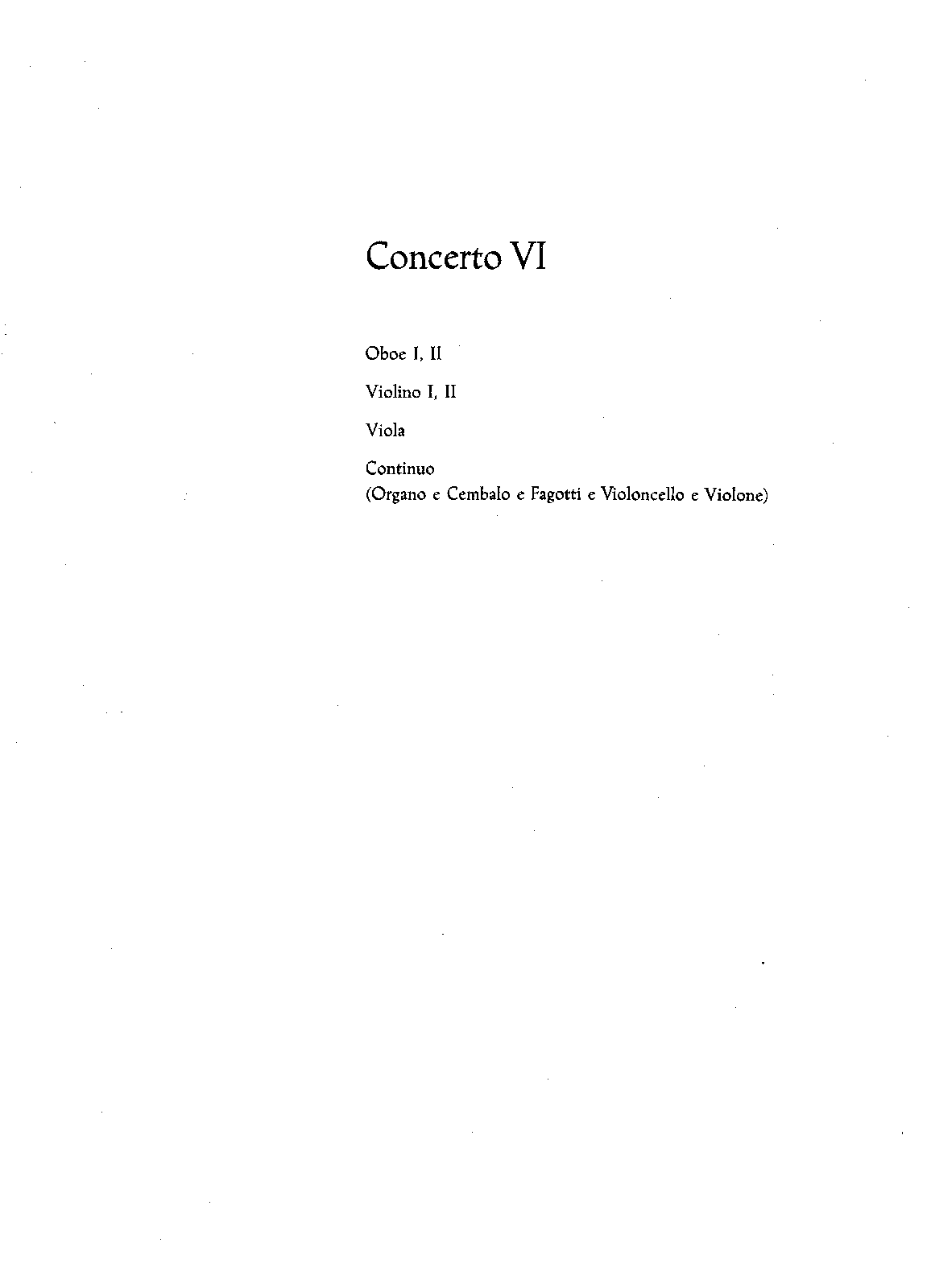 Concerto Grosso in D major