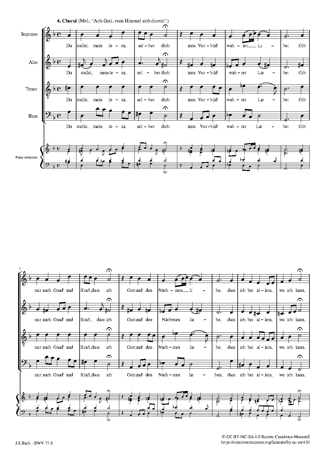 File:PMLP149578-Du sollt Gott, deinen Herren, lieben BWV 77.6 Johann Sebastian Bach BWV 77BWV 77.6.pdf