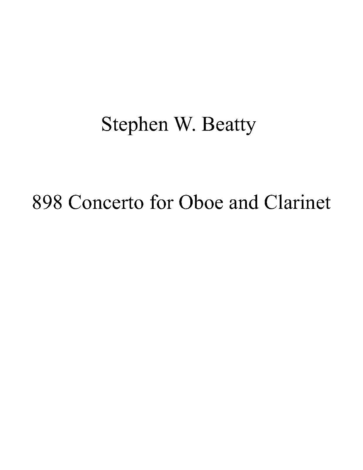 Concerto for Oboe and Op.898 (Beatty, Stephen W.) IMSLP