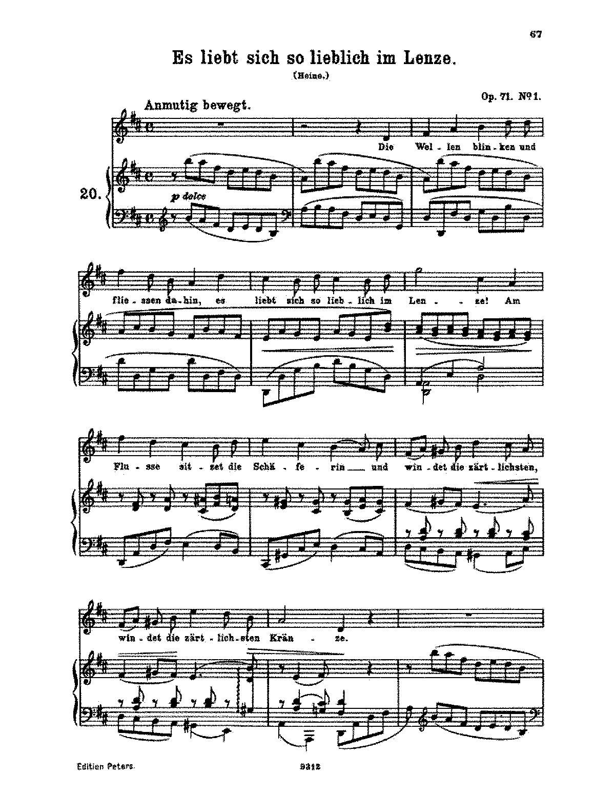 5 Songs, Op.71 (Brahms, Johannes) - IMSLP: Free Sheet Music PDF Download