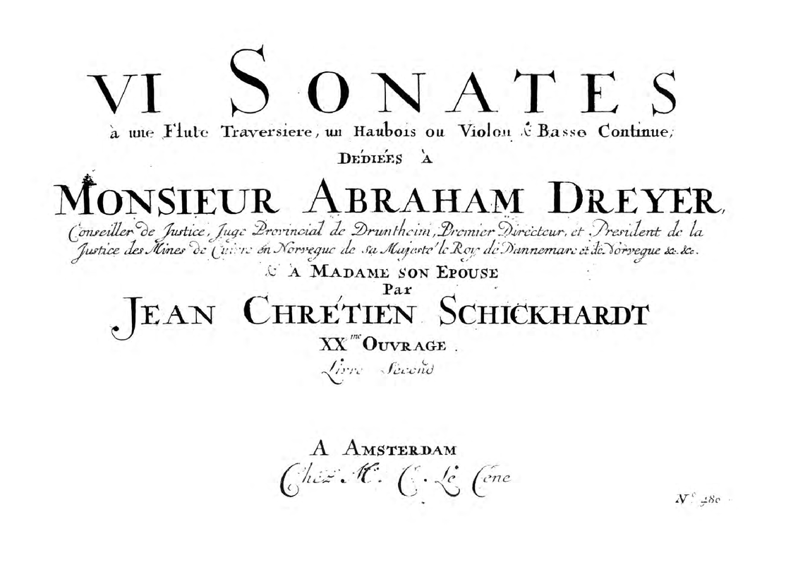 6 Flute Sonatas, Op.20 Book 2 (Schickhardt, Johann Christian) IMSLP