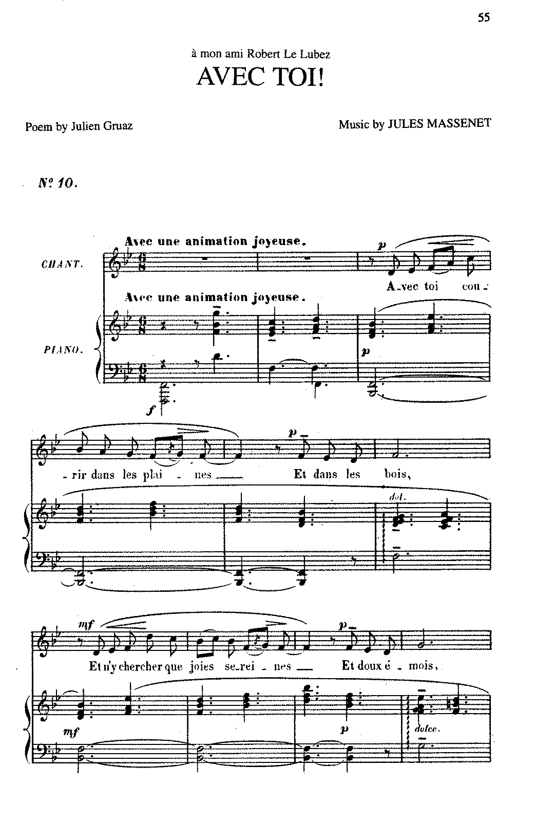 Мон ами текст. Массне Ноты. A toi Ноты. A toi Ноты для фортепиано. Comme toi Ноты.