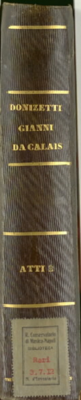 Gianni di Calais (Donizetti, Gaetano) IMSLP