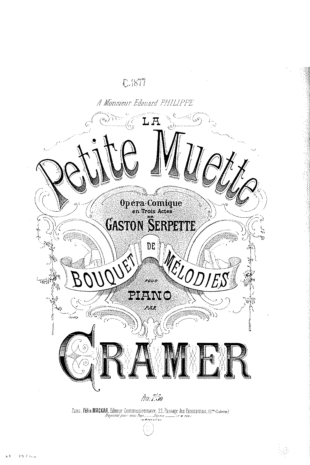 Bouquet de mélodies sur 'La petite muette' (Cramer - Pseudonym) - IMSLP