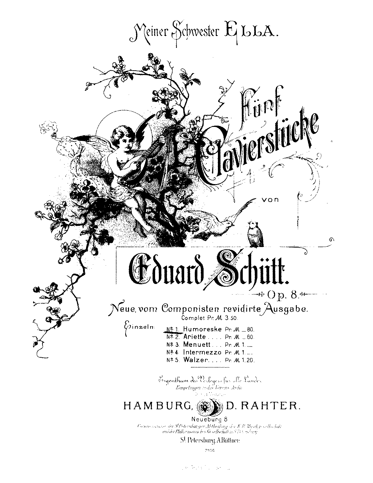 5 Piano Pieces, Op.8 (Schütt, Eduard) - IMSLP