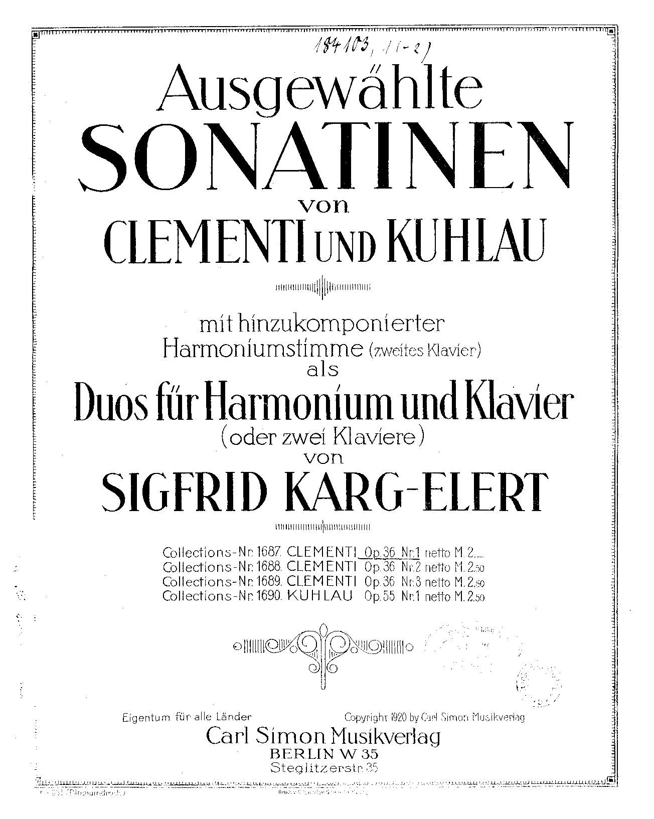 File:PMLP06617-Clementi SonatinaOp.36Nr1 Arr.Karg-Elert.pdf