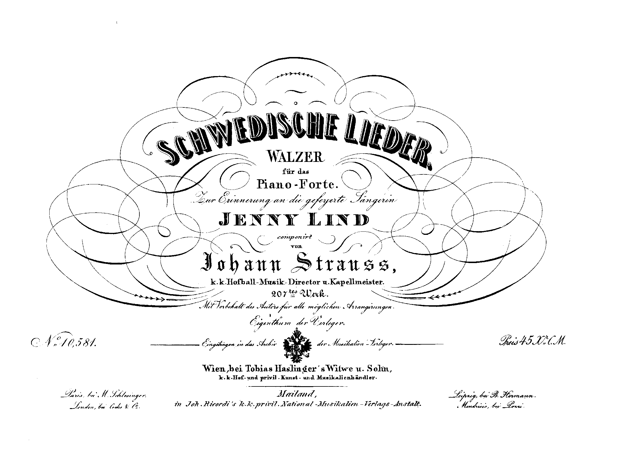 Schwedische Lieder, Op.207