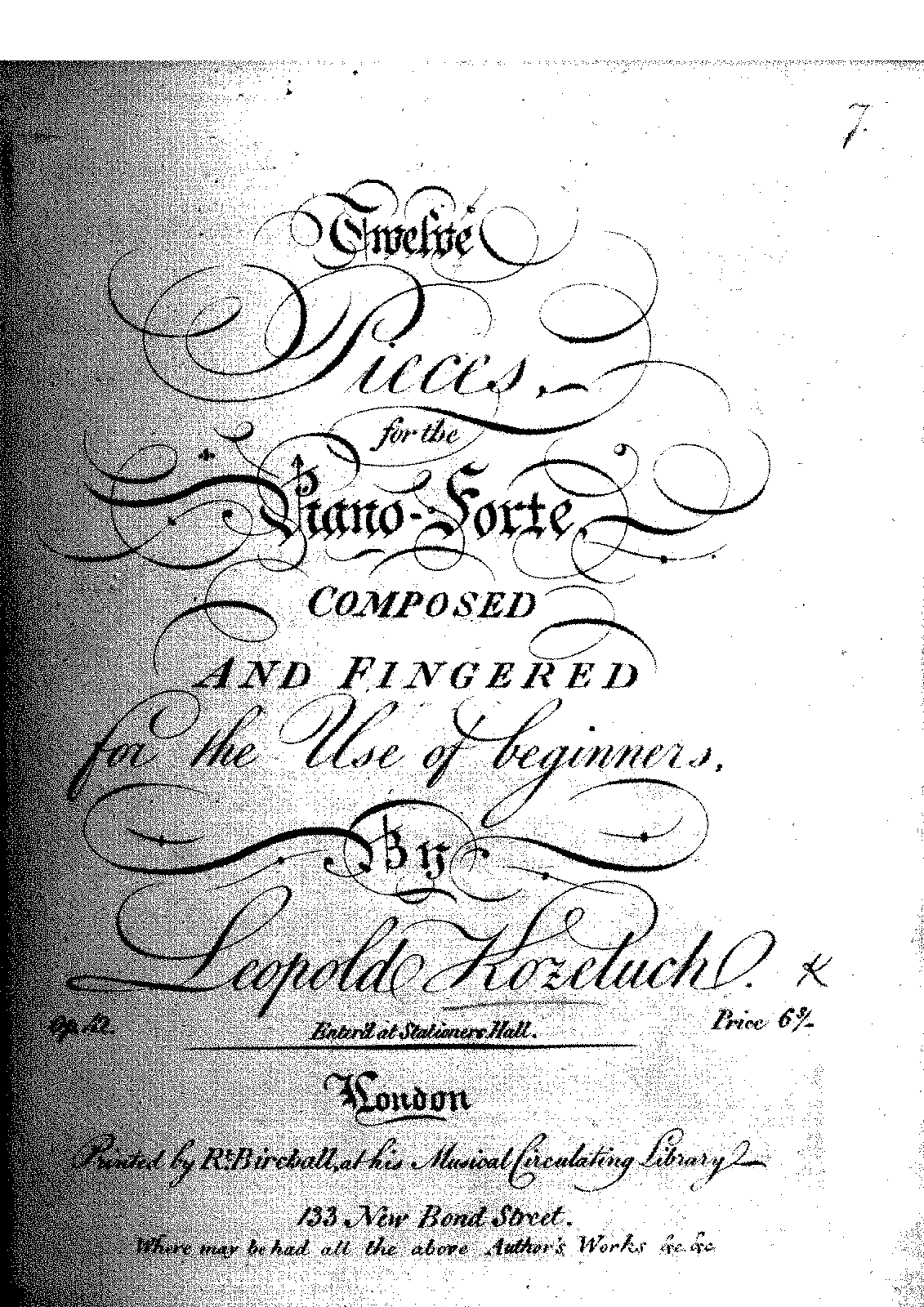 12 Pieces, Op.42 (Kozeluch, Leopold) - IMSLP