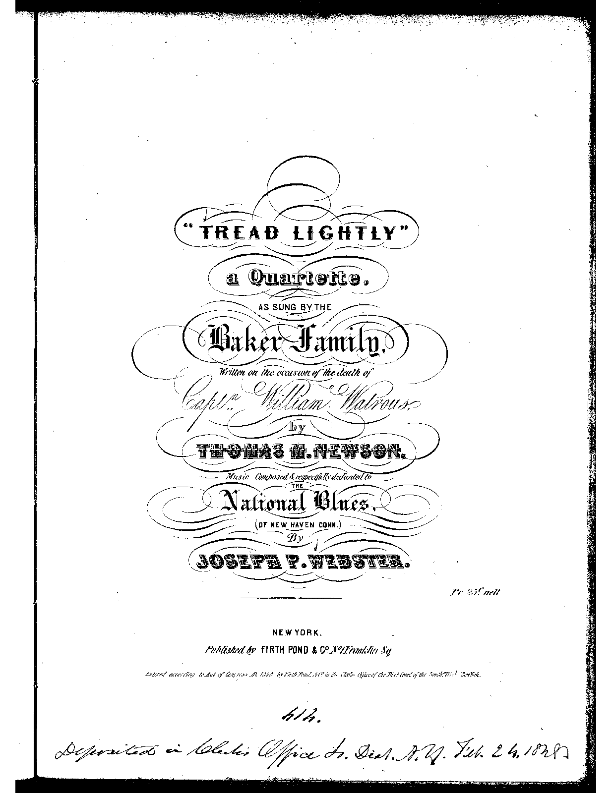 Tread Lightly (ster, Joseph Philbrick) IMSLP