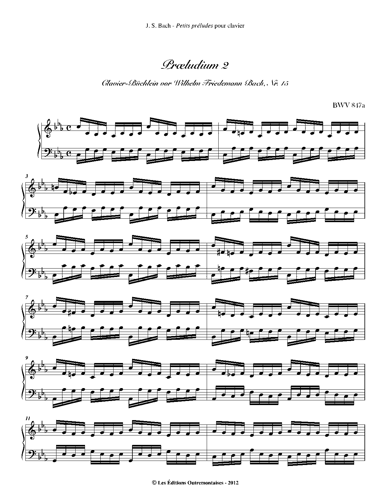 Johann Sebastian Bach. Das wohltemperierte Klavier (I)