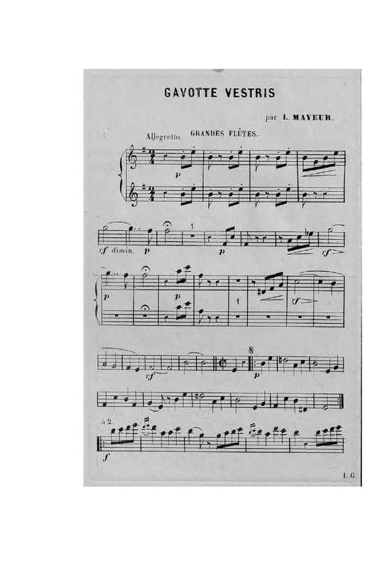 Gavotte vestris (Mayeur, Louis Adolphe) IMSLP