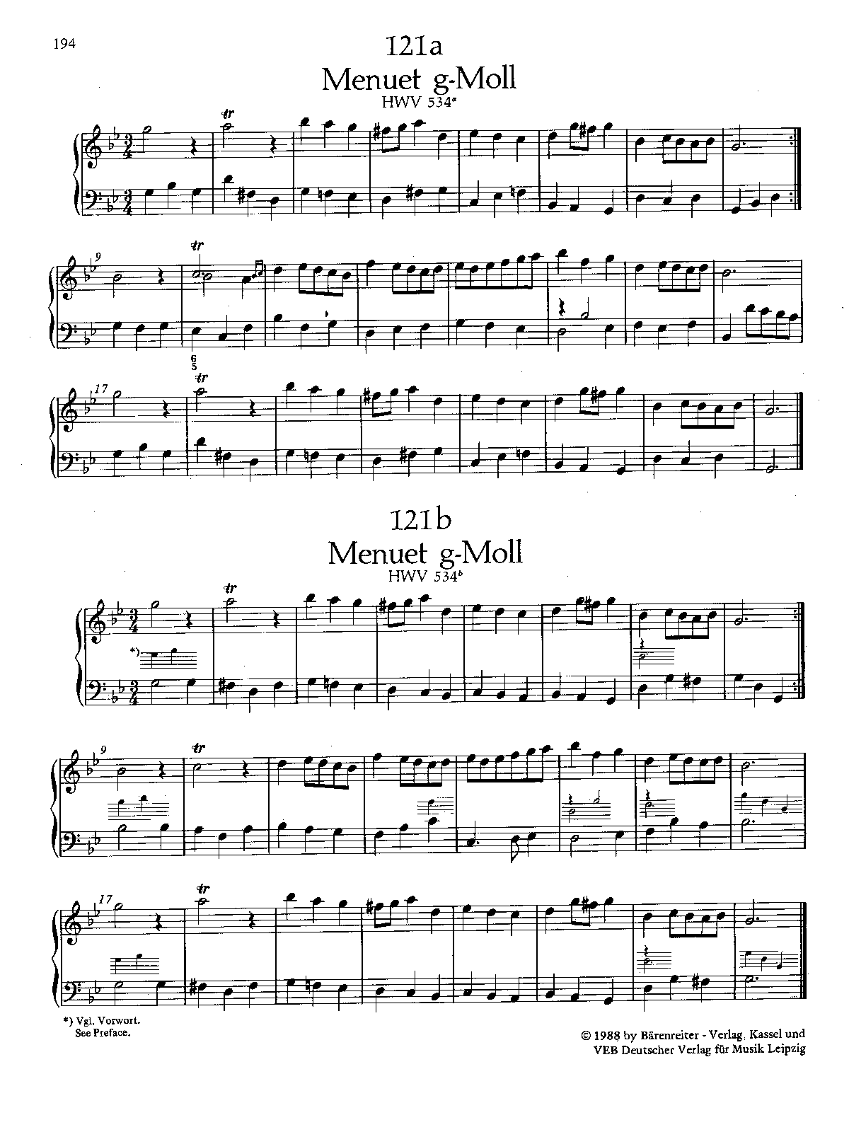 Minuet in G minor