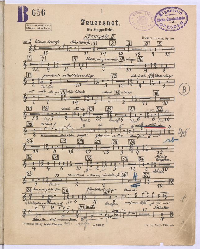 File:PMLP52415-Strauss Feuersnot, Op.50 (SLUB) - Trumpet 2 (F,A,Bb,D,E,C).pdf