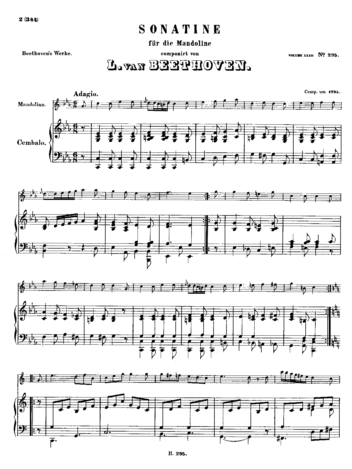 Sonatina for Mandolin and Harpsichord