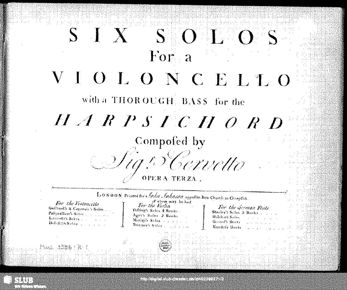 Sonatas, Op.3 (Cervetto, Giacobbe Basevi) - IMSLP: Free Sheet Music PDF ...