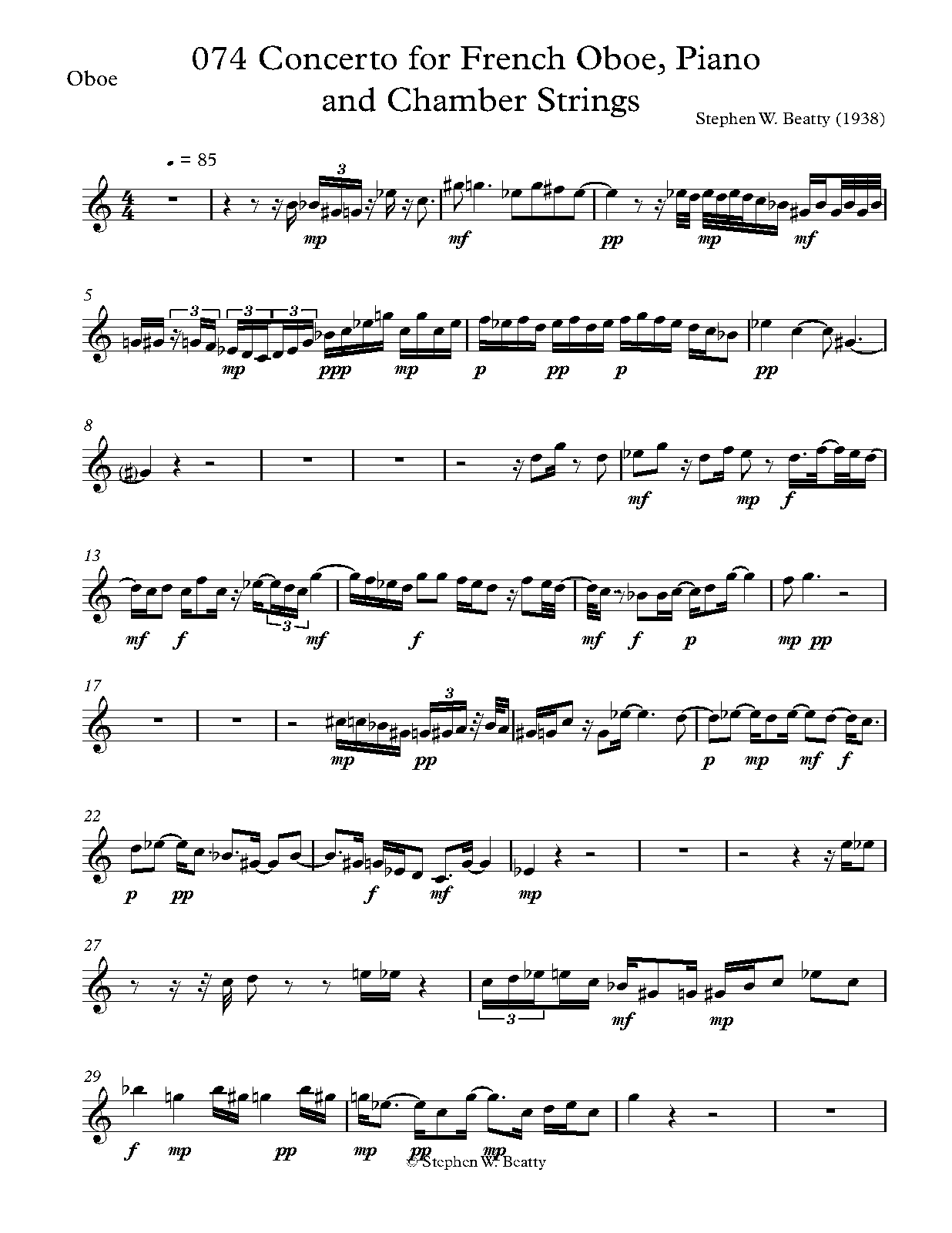 Oboe Concerto, Op.74 (Beatty, Stephen W.) IMSLP