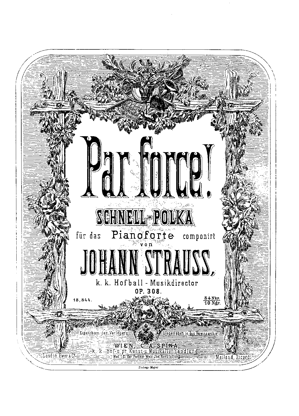 Par force-Polka, Op.308