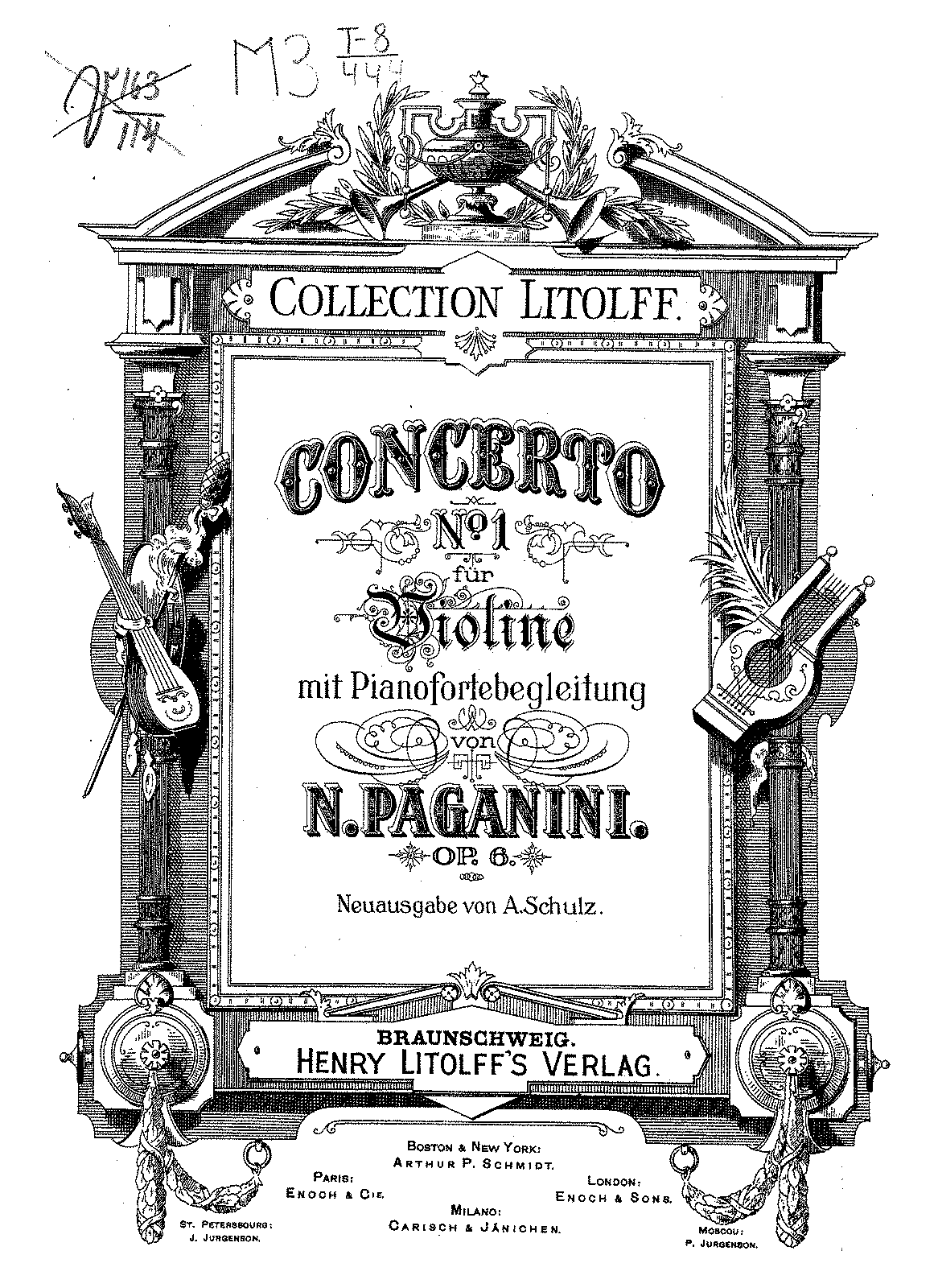 Violin Concerto No.1, Op.6 (Paganini, Niccolò) - IMSLP: Free Sheet ...