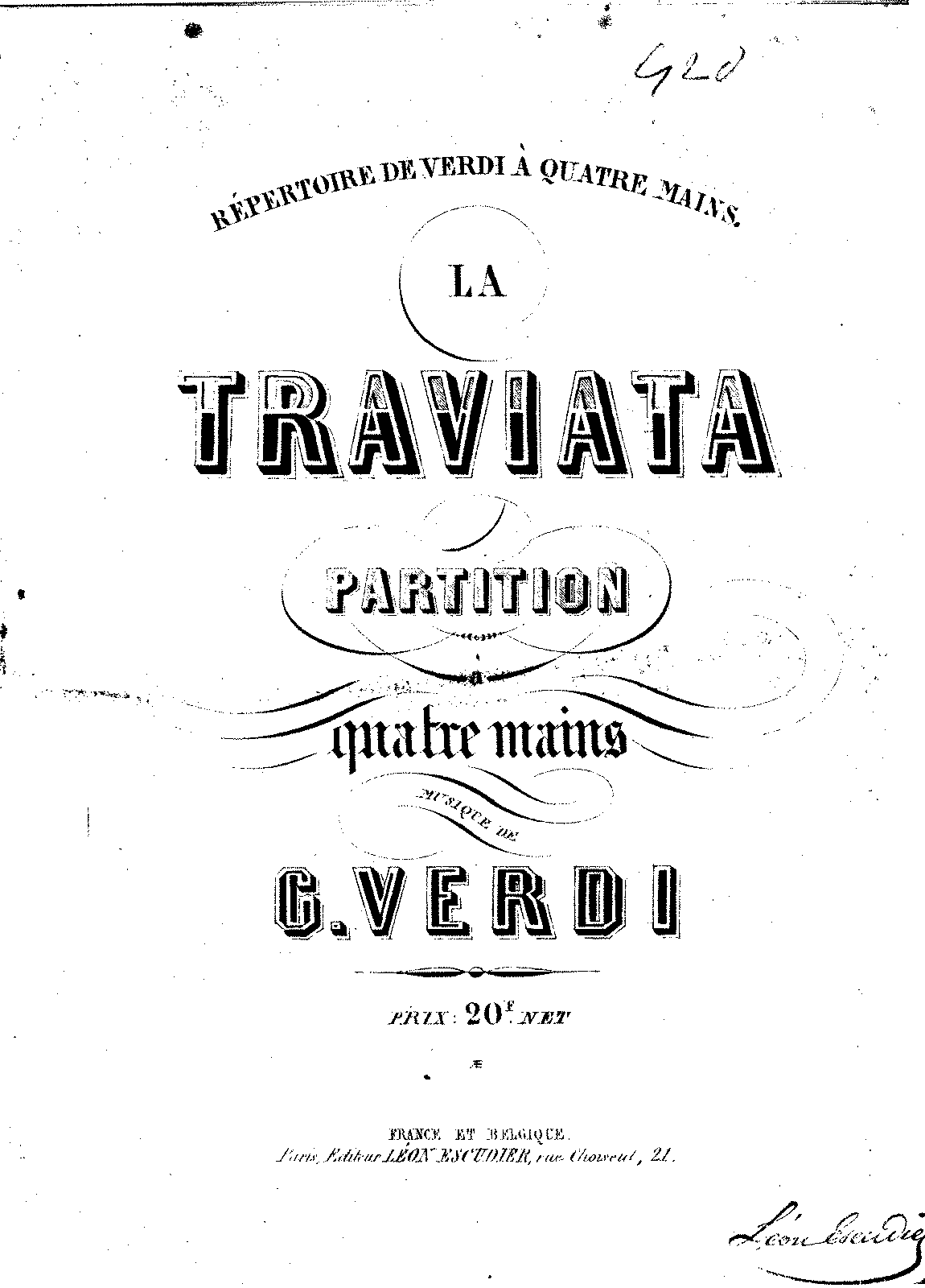 Либретто оперы травиата. Верди Травиата партитура. Травиата клавир. Травиата клавир pdf. Верди Травиата клавир титульная страница.