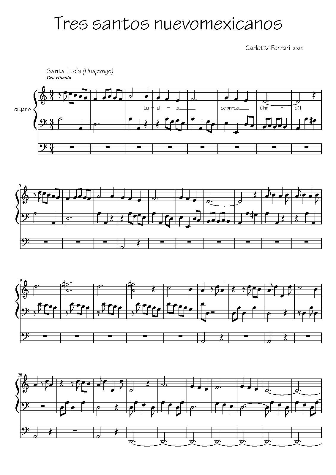 3 Santos nuevomexicanos