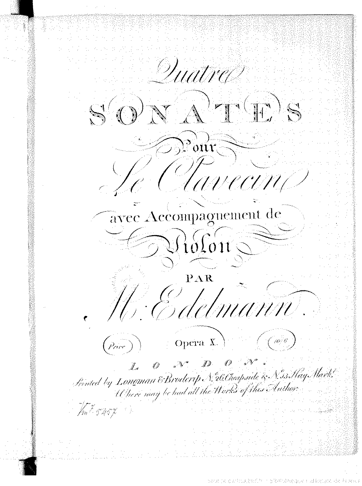 4 Sonatas, Op.10 (Edelmann, Jean-Frédéric) - IMSLP