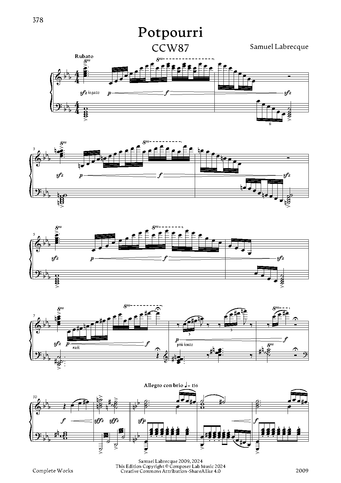 Potpourri, CCW87 (Labrecque, Samuel) IMSLP