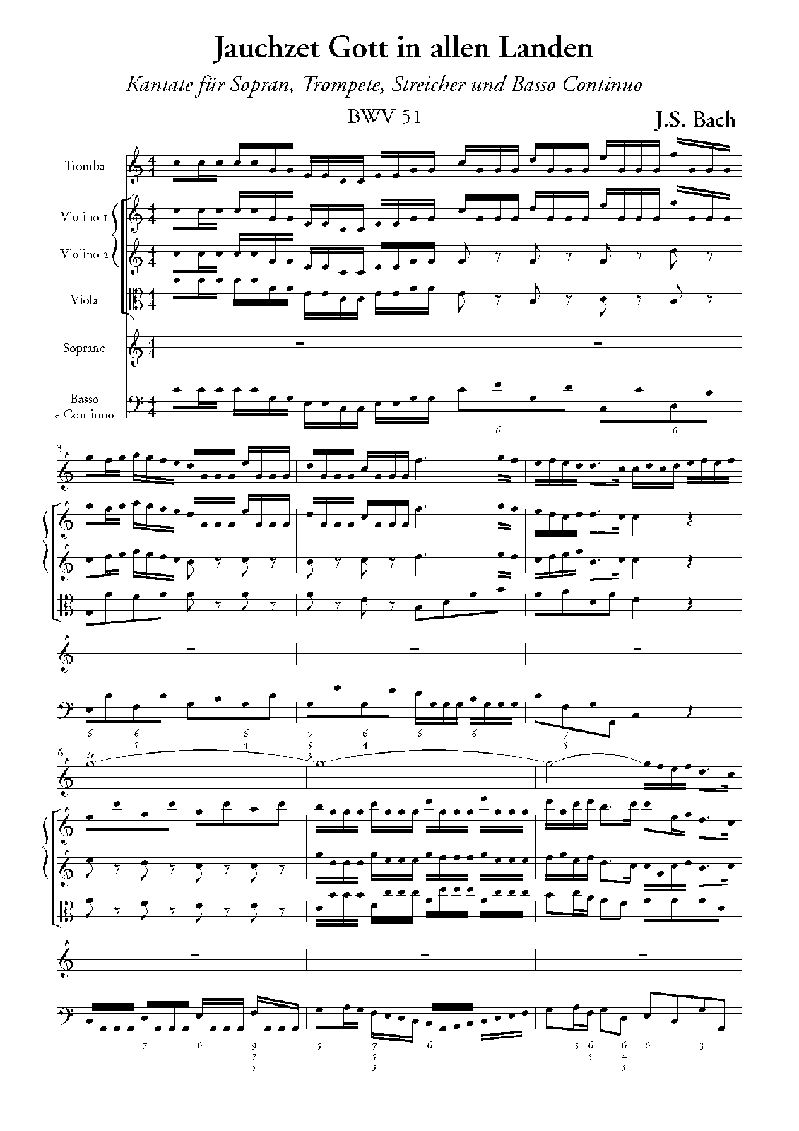 Jauchzet Gott in allen Landen, BWV 51 (Bach, Johann Sebastian) IMSLP