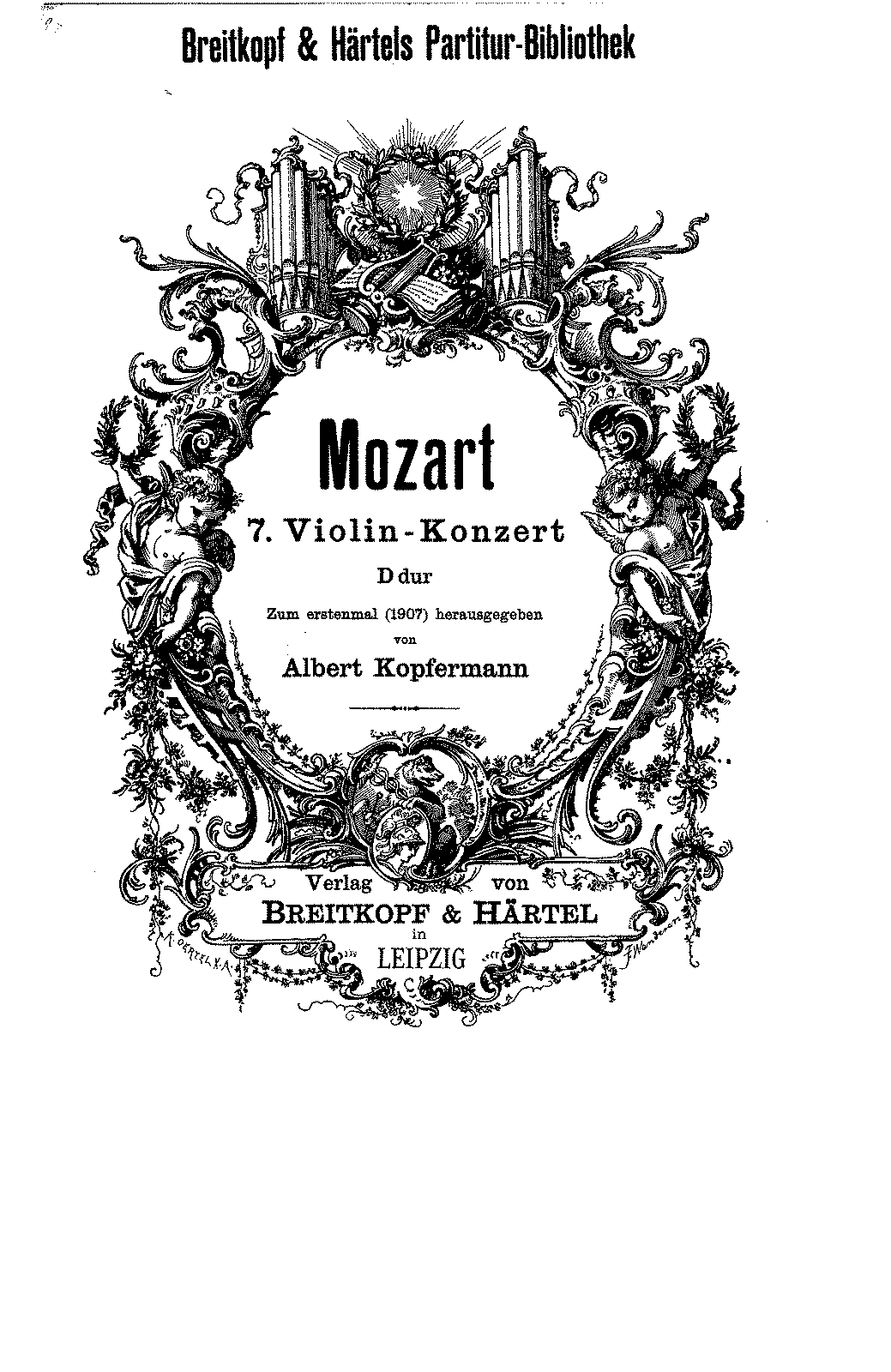 Violin Concerto in D major, K.271a∕K.271i (Mozart, Wolfgang Amadeus ...