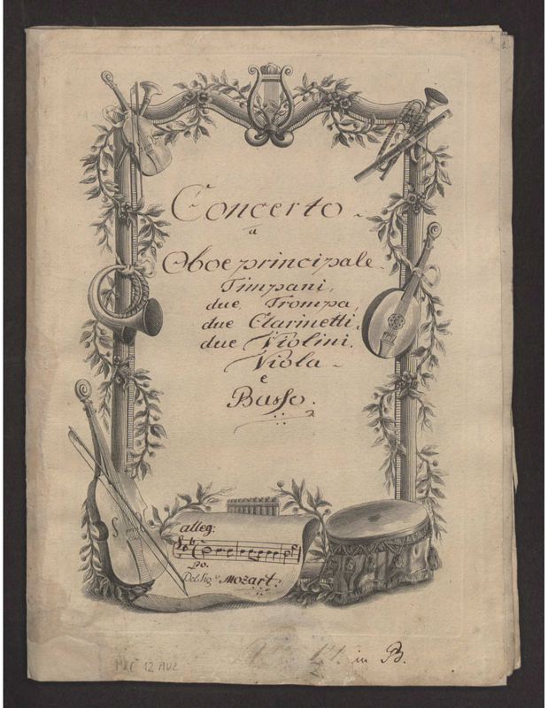 Oboe Concerto in Bflat major, K.deest (Mozart, Wolfgang Amadeus) IMSLP