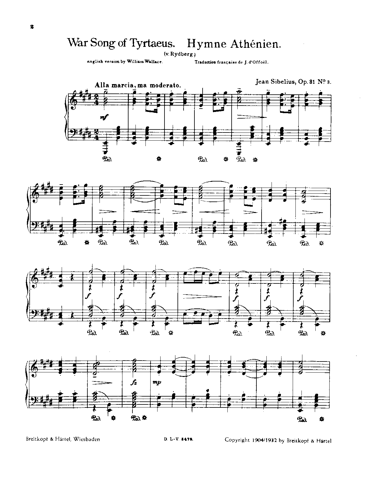 3 Songs for Chorus, Op.31 (Sibelius, Jean) IMSLP