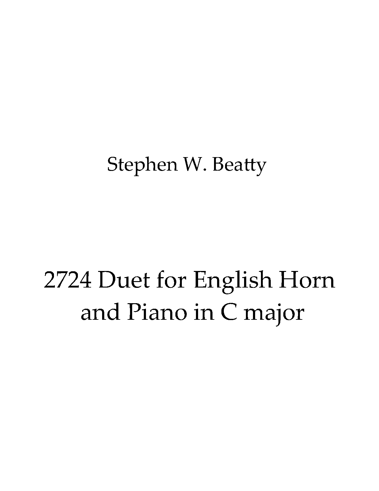 Duet for English Horn and Piano in C major, Op.2724 (Beatty, Stephen W.) IMSLP