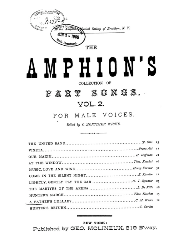 A Father's Lullaby, Op.60 (Wiske, Charles Mortimer) IMSLP